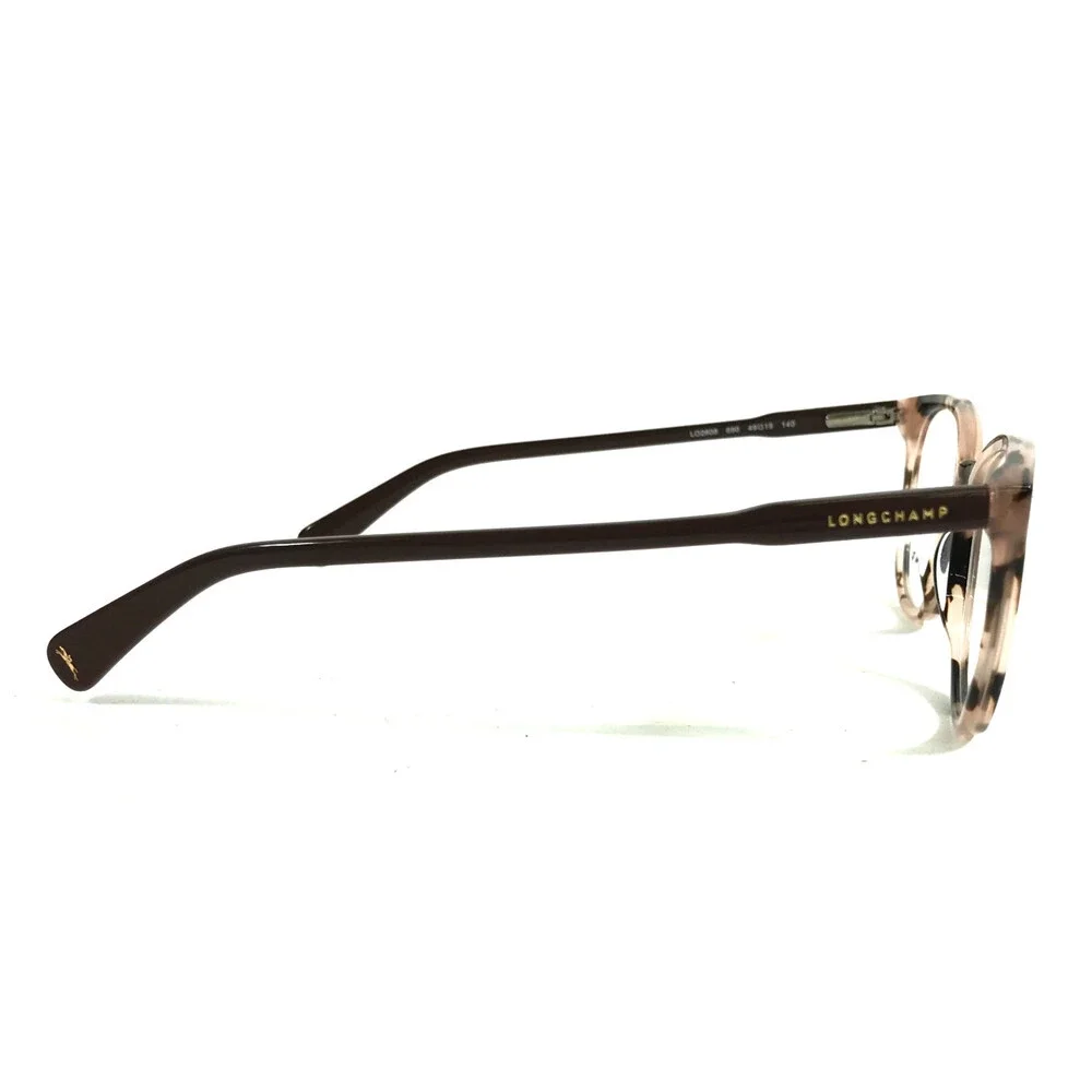 Longchamp Eyeglasses Frames LO2608 690 Pink Tortoise Round Full Rim 49-19-140
